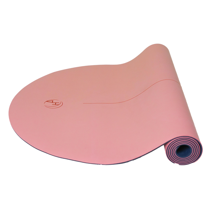 하티 하프문 논슬립 요가매트, 1개, 피치핑크