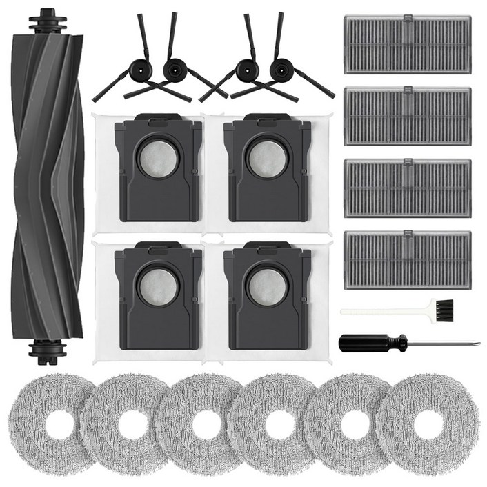 Yivy 드리미 X40 Ultra 로봇 청소기 소모품 1세트 21pcs, 드리미X4021 set, 21개 Yivy 드리미 X40 Ultra 로봇 청소기 소모품 1세트 21pcs, 드리미X4021 set, 21개