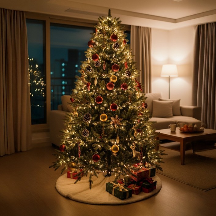 크라운트리 크리스마스 프리미엄 리얼 전나무 대형 트리 보관가방 or 러그 랜덤 사은품