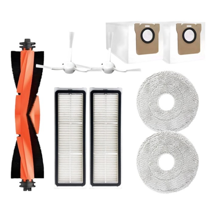 크리니스 샤오미 X10 걸레 더스트백 필터 브러시 호환 소모품, 1개, X10Plus