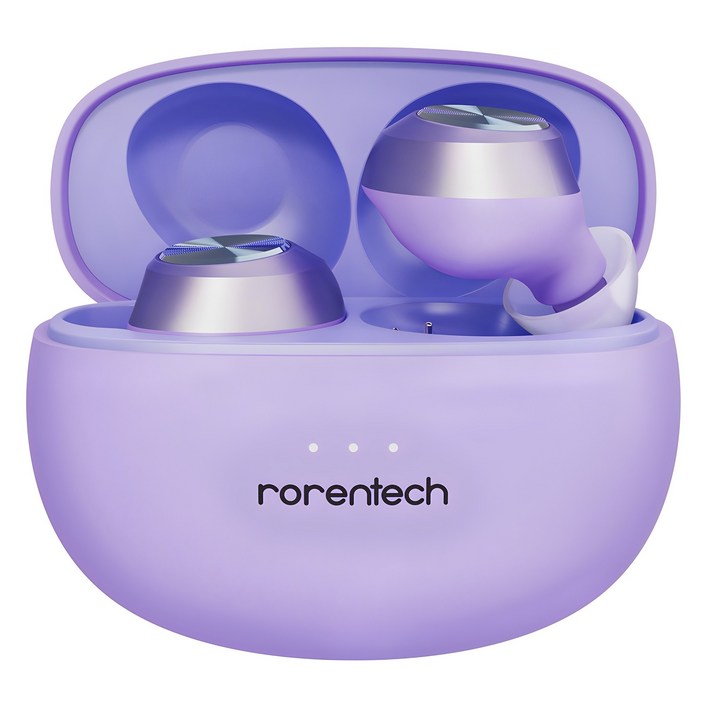 로랜텍 커널형 버즈 무선 블루투스이어폰, RSMR510, 퍼플