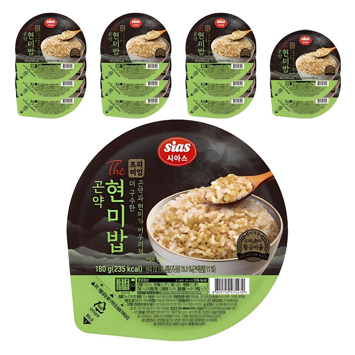 시아스 The 곤약 현미밥, 180g, 12개 시아스 The 곤약 현미밥, 180g, 12개