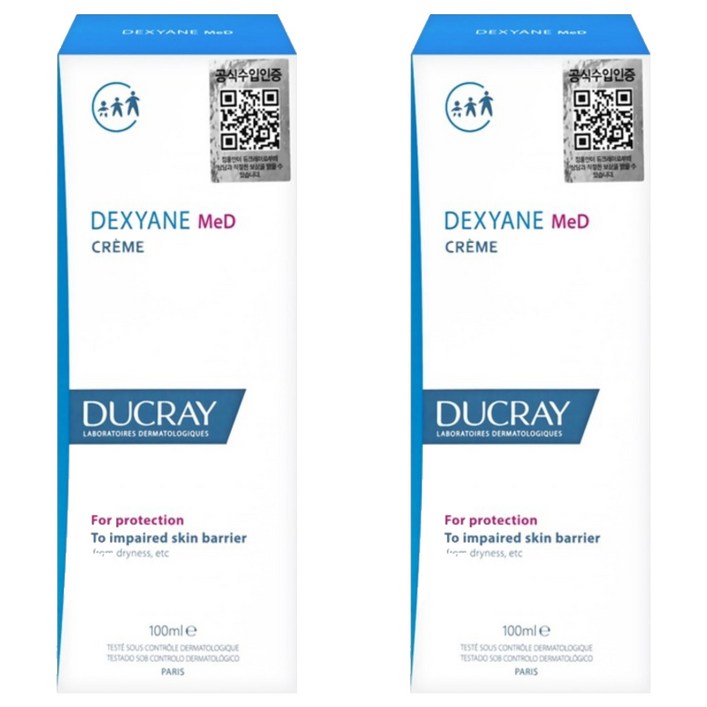 덱시안 듀크레이 메드 크림 MD, 100ml, 2개