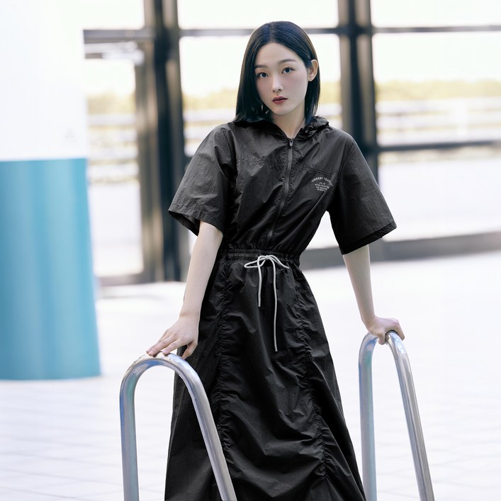 쥬시쥬디 후드화섬 셔링 원피스 JYOP32AQ