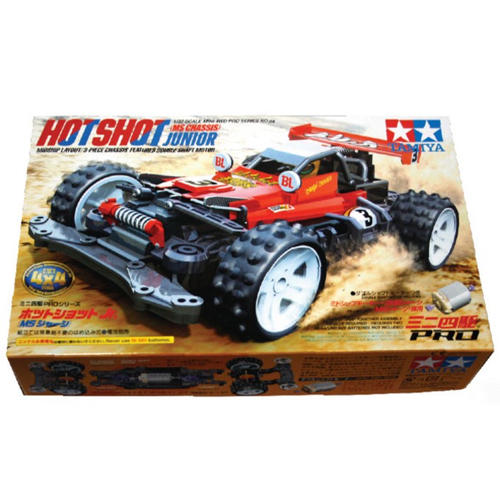 타미야 Hot shot Jr MS샤시 미니카 4WD 18624 + Atomic Tuned 2 Motor PRO 15489 조립 키트