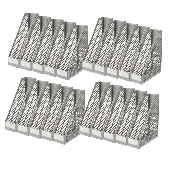 시스맥스 킹 파일꽂이, 그레이, 20개