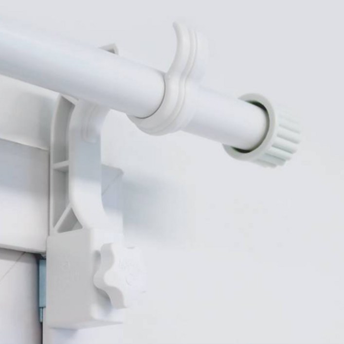 감성다는남자 안뚫어고리 버전4 2p  커튼봉, 화이트