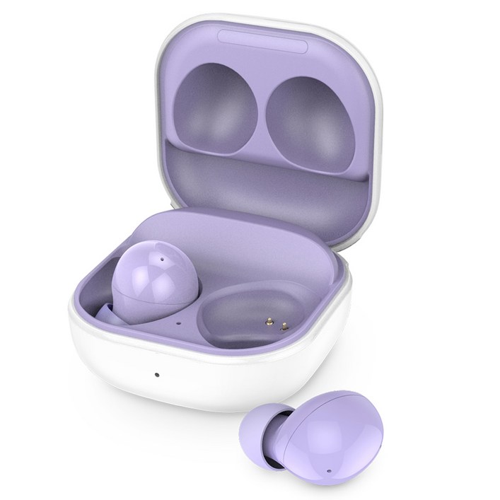 스마텍 무선 충전 블루투스 5.4 이어폰, STBTTW5000, 퍼플