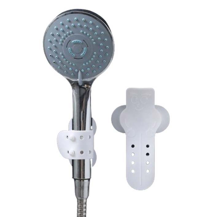 실리콘 조절식 샤워기홀더 거치대 2p