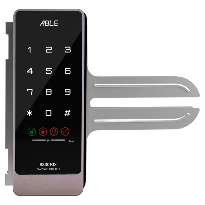 에버넷 에이블 유리문 번호전용 도어락 RS301GX