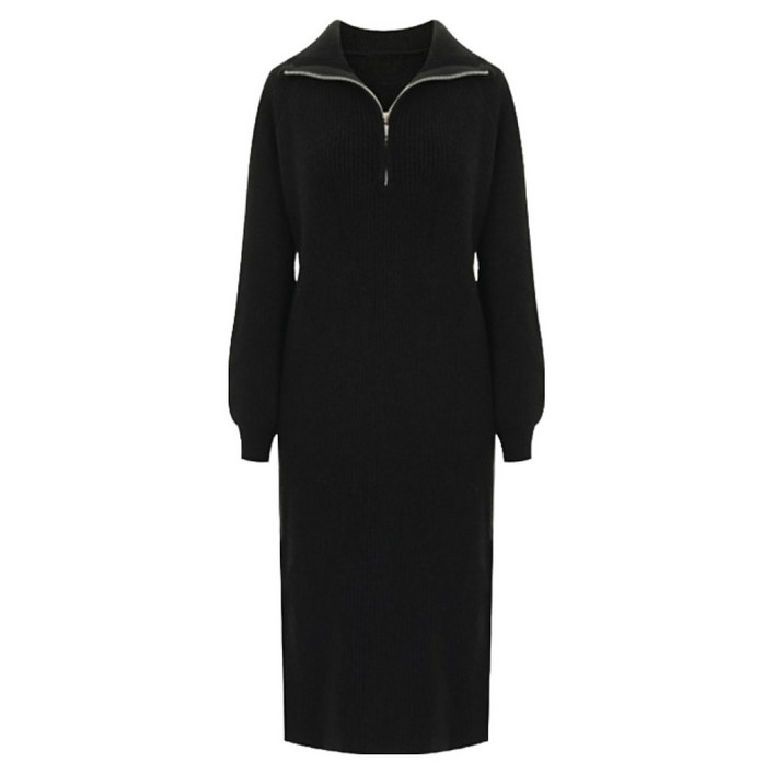 아노락 집업 골지 원피스 P5COP003C