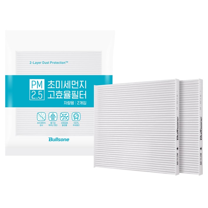 불스원 고효율 에어컨 필터 4호 2p, 1개, 단일상품4번