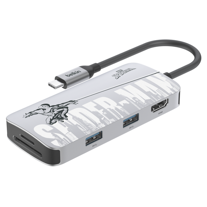 벨킨 C타입 USB 5in1 멀티 포트 허브 어댑터 AVC009qcMVV2-DY