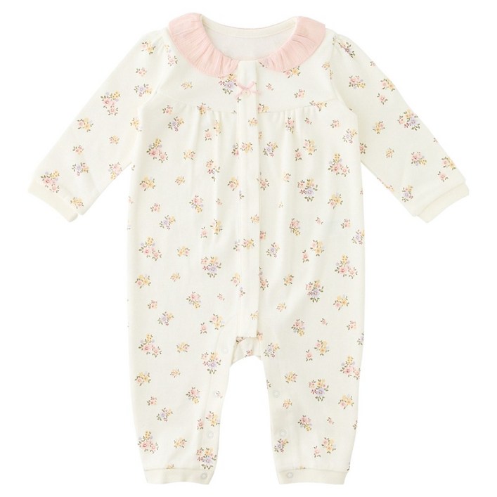 밍크뮤 신생아용 부케플라워 우주복