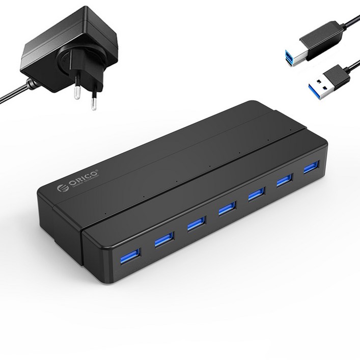 오리코 7포트 USB 3.0 허브 H7928U3 오리코 7포트 USB 3.0 허브 H7928U3