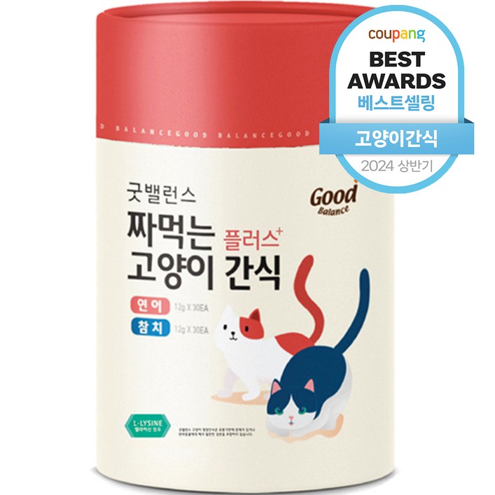 굿밸런스 고양이 짜먹는 간식 플러스 60p