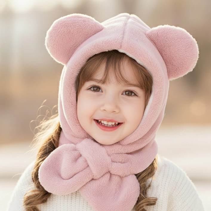 우주아이 아동용 포그니베어 목도리모자