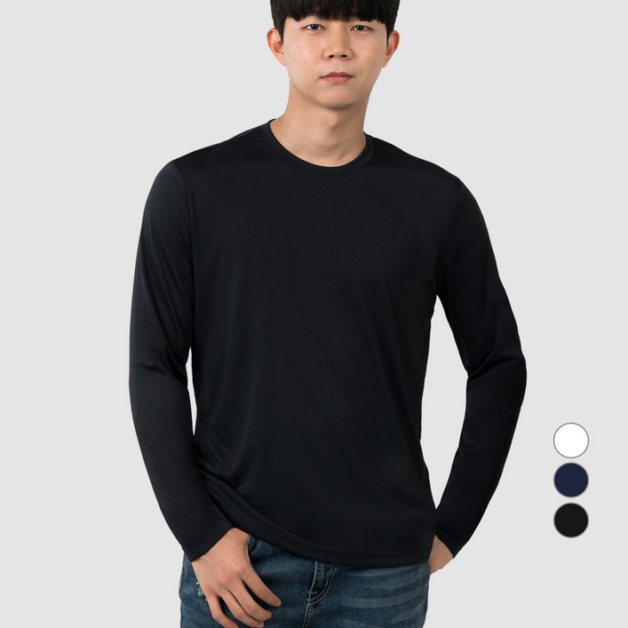 아르메데스 남성용 냉감 통기성 사계절 긴팔 쿨 티셔츠 AR201