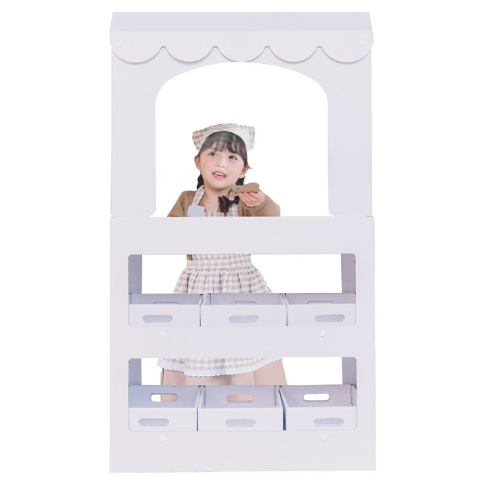 키즈바래 너만의 가판대가 되길 바래 가게놀이, 백색, 1개