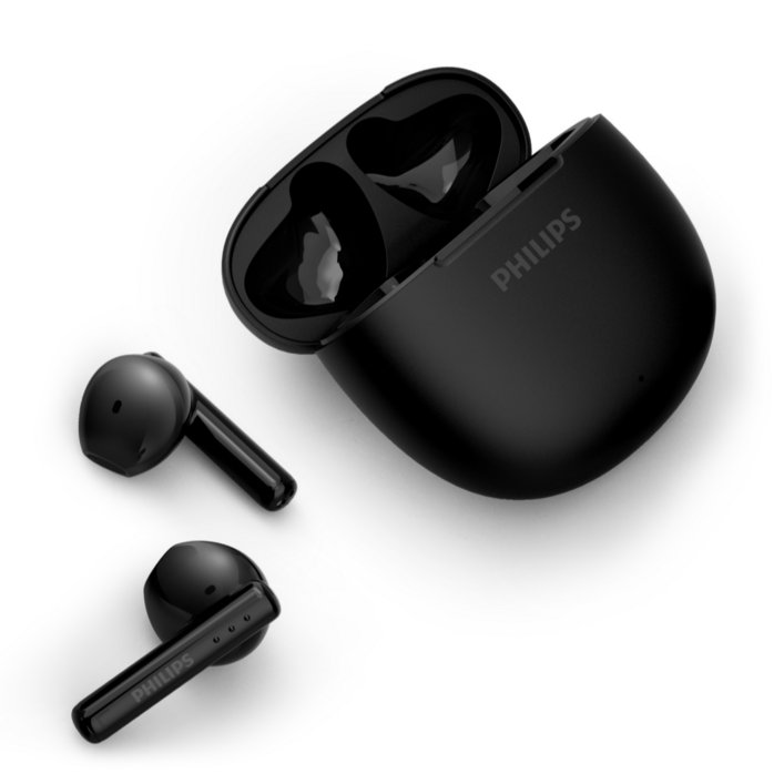필립스 ENC 노이즈캔슬링 무선 블루투스 이어폰, TAT1139, 블랙, 26시간, 방수가능