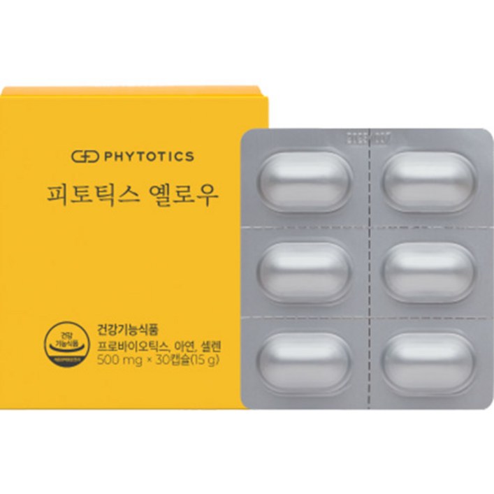 피토틱스 옐로우 프로바이오틱스 500mg, 30정, 1개