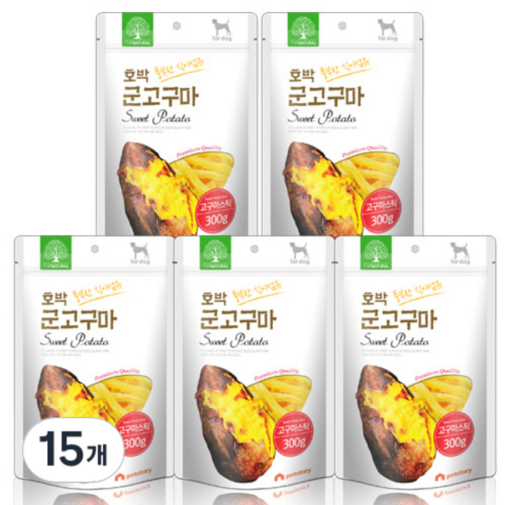 더내추럴 풍부한 식이섬유 호박 군고구마 칩 300g, 호박 군고구마, 300g, 15개