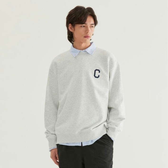 커버낫 남성용 C 로고 맨투맨