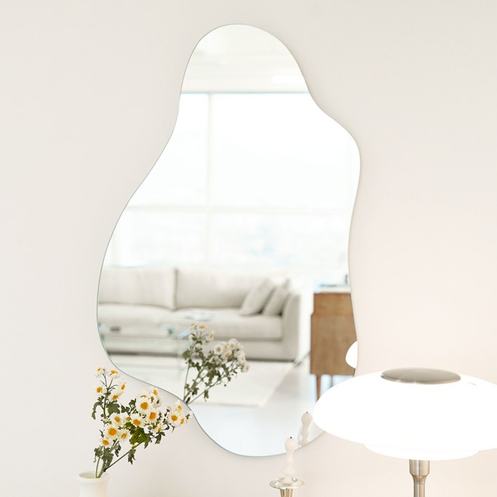 바스포르 블룸 비정형 벽걸이 거울 와이드