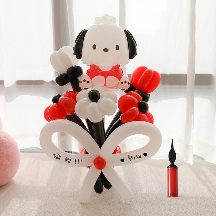 피앤비유니티 캐릭터 레터링 DIY 꽃다발 요술풍선 세트