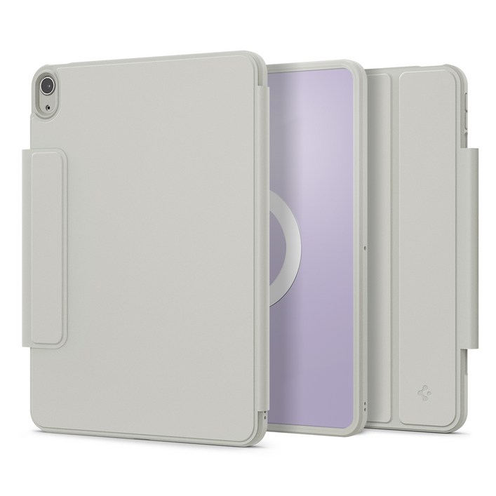 슈피겐 커버분리 세로 거치 태블릿 케이스 에어스킨 프로 원탭 ACS08489, 그레이, 1개