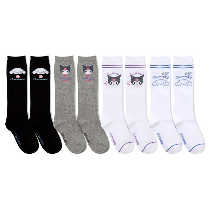 프리미에팜 아동용 산리오캐릭터즈 니삭스 4족 세트