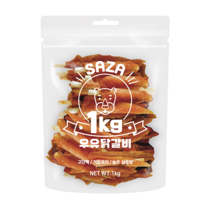 사자 강아지 대용량 실속형 간식 1kg, 우유닭갈비, 1kg, 1개