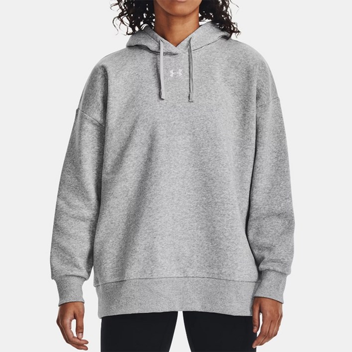 언더아머 여성용 UA 라이벌 플리스 오버사이즈 후드티 1379493012