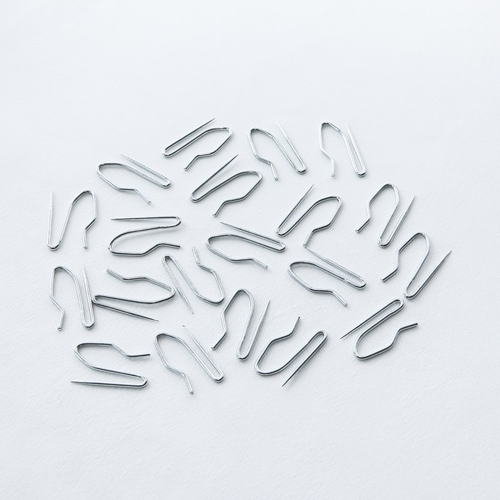 윈도우드레스 커튼핀 1.4cm × 2.6cm, 실버, 20개