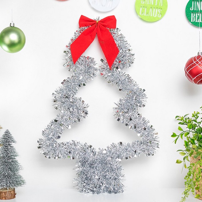 파티팡 크리스마스 모루트리리스, 실버, 10개