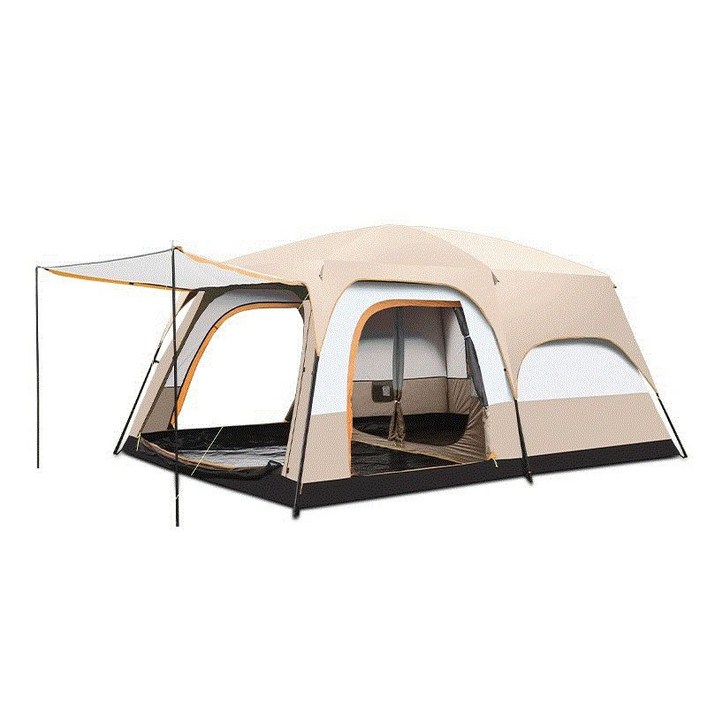 원터치텐트블랙 캠핑왕국 캠핑용 글램핑 천막 투룸 패밀리 텐트