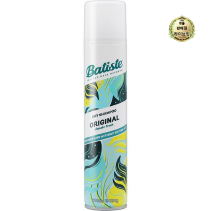 바티스트 오리지널 드라이샴푸, 200ml, 1개 바티스트 오리지널 드라이샴푸, 200ml, 1개