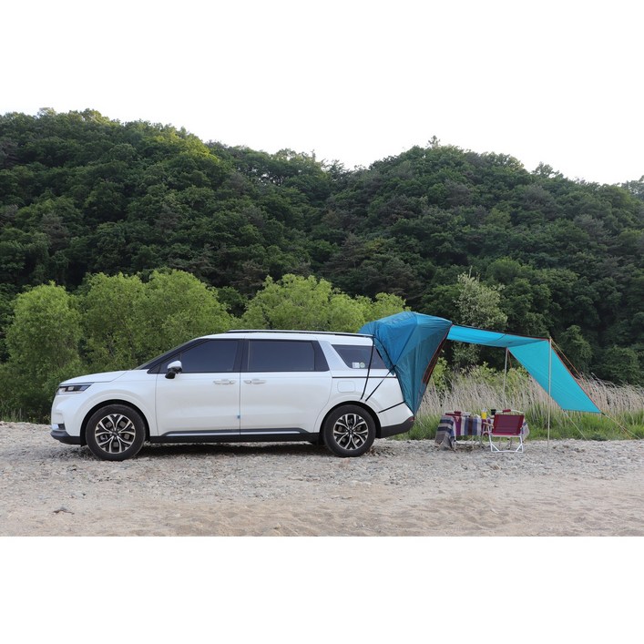 그린존카텐트 후방텐트 차박텐트 차박캠핑 카크닉텐트 카텐트 폴대기본제공