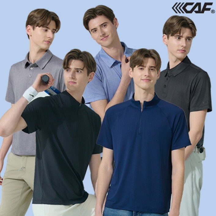르까프 촤종가 냉감 기능성 반팔셔츠 5종, 남성