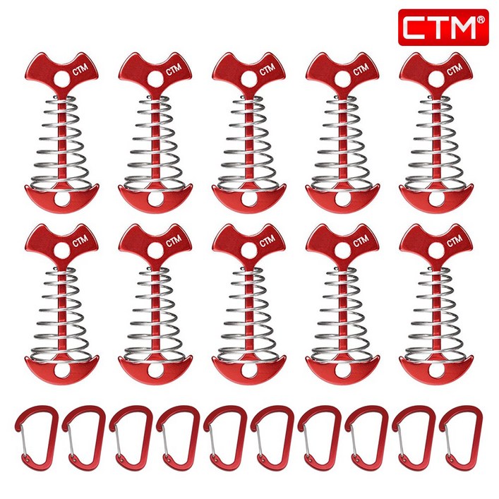 CTM 스프링 피쉬 데크펙 오징어팩10P 카라비너10P