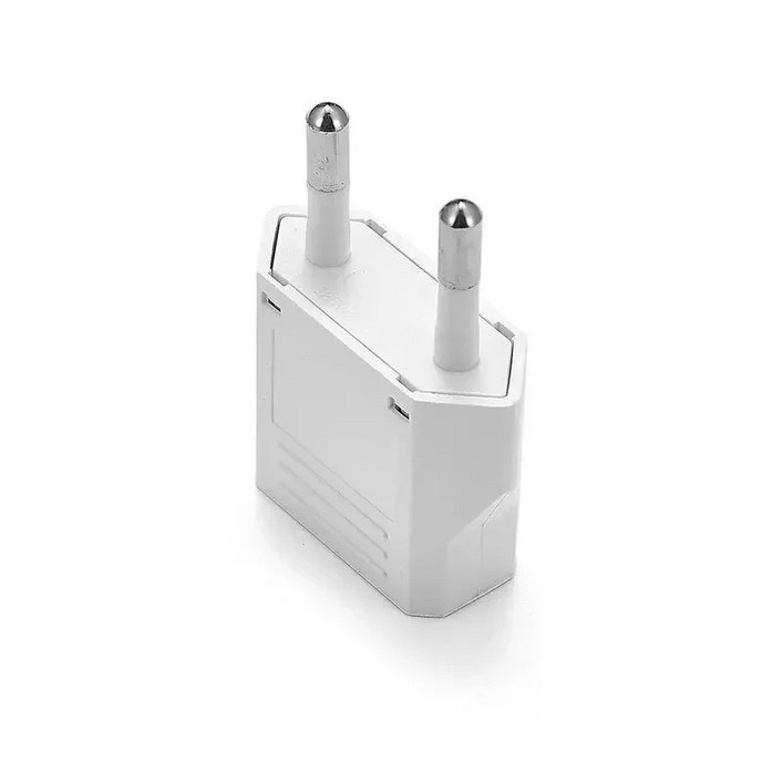 220V 한국 콘센트 변환 어댑터 (유럽형 > 한국형), 5개, 4.8mm 화이트