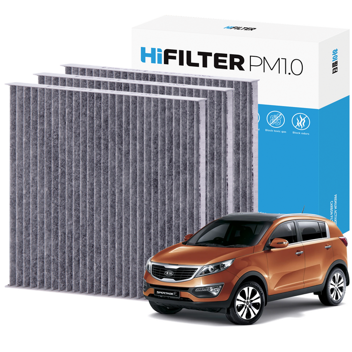 21 하이필터 PM1.0 활성탄 자동차 에어컨필터 기아