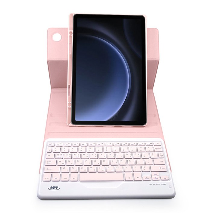 아이패드 에어 6세대 7세대 11인치 호환 콤비 회전 블루투스 키보드 케이스, 핑크, 1개