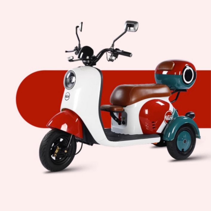 [KOBAF] 충전식 배달용 삼륜 전동 스쿠터 출퇴근 소형 전기 바이크 세발 미니 카트