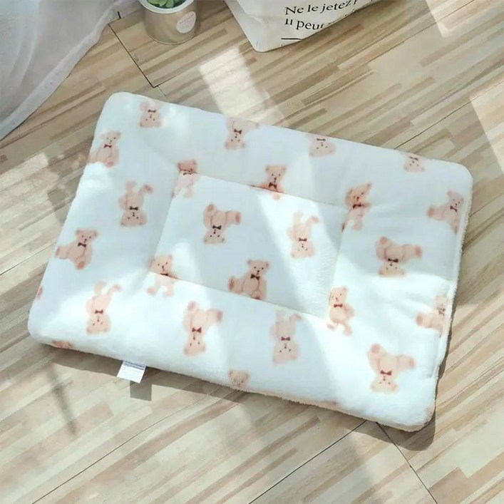 애완동물 매트 고양이 강아지 침대 가을 겨울 스타일 만화 둥지 수면용 면 누빔 패드 고양이와 강아지용