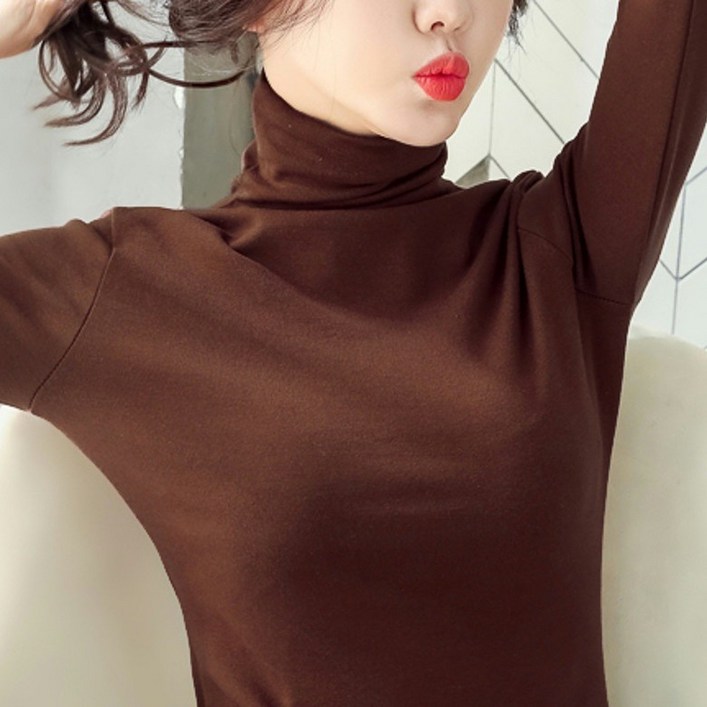 라오판 111 여성 따뜻한 하이넥 목폴라 슬림핏 긴팔 3p 라오판 111 여성 따뜻한 하이넥 목폴라 슬림핏 긴팔 3p