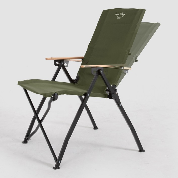 캠프빌리지 캠핑 낚시 접이식 리클라인 맥스 컴포트 체어 + 전용가방 세트