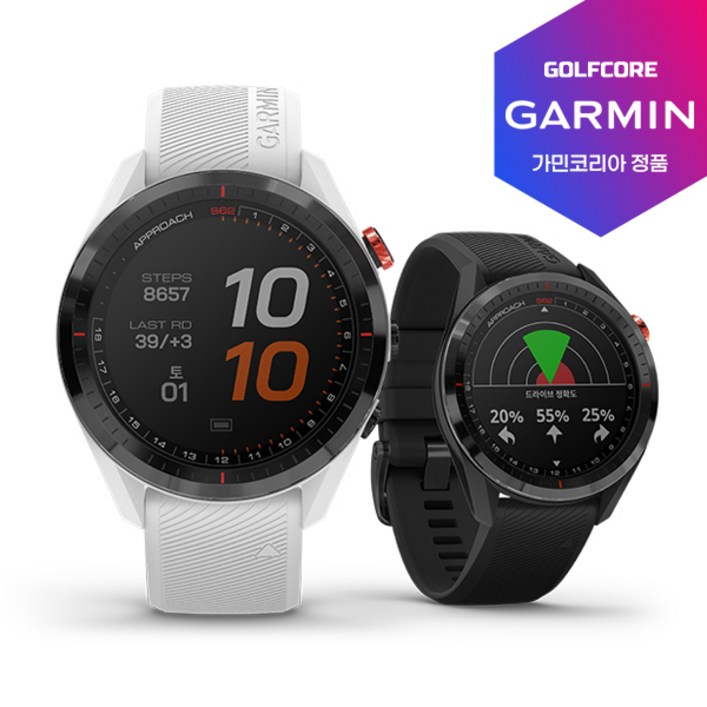 가민코리아정품가민 GARMIN Approach S62 골프GPS 스마트워치, 42mm블랙