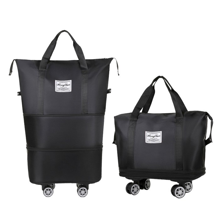 아모란나 여행가방 바퀴 탈부착 3단 확장 폴딩백 접이식 보스턴백 대형