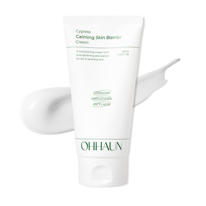 오하운 편백수 수분진정 피부 장벽크림 고보습 진정보습 극건성 악건성 피부장벽 강화 영양크림, 1개, 120ml